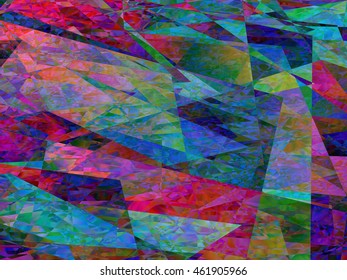 Abstract background. Vector illustration. Modern pattern with triangles. Colorful abstract texture.