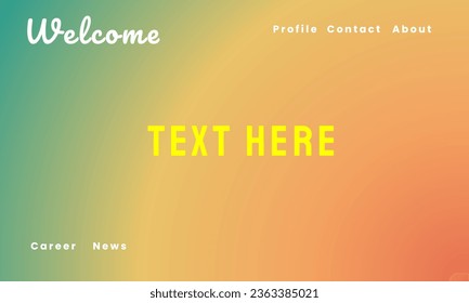 Abstract background vector illustration on gradient mesh design template. Elegant green, yellow colors blend. Editable for website idea, digital, banner, decoration, backdrop, surface