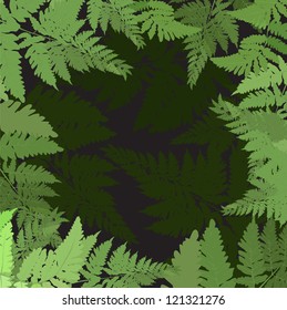 abstract background vector illustration (plant fern)