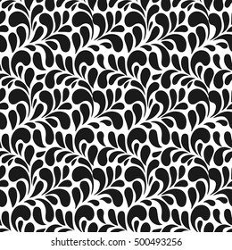 Abstract background vector illustration. Plant shape. Elegant design. Seamless pattern. Modern stylish abstract texture. Template for print, textile, wrapping and decoration