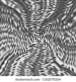 Abstract background. Vector illustration of psychedelic square, twisted comic effect, vortex background. Hypnotic square