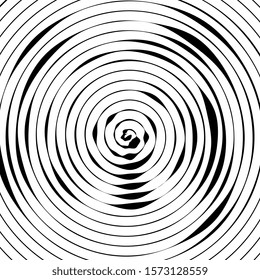 Abstract background. Vector illustration of psychedelic spiral with radial rays. Twisted comic effect. Vortex backgrounds. Hypnotic spiral