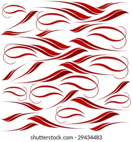 abstract background vector illustration with random curvy figures
