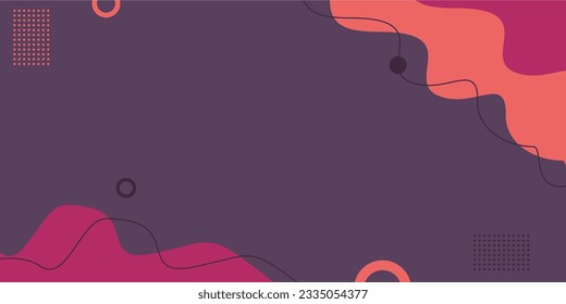 Ilustración del vector de fondo abstracto, lista para usar el fondo para el cartel. plantilla para diseño de banner con concepto moderno, diseño colorido.
