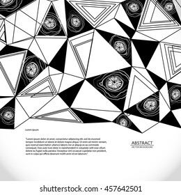 Abstract background, vector illustration. Scientific educational background for presentation.