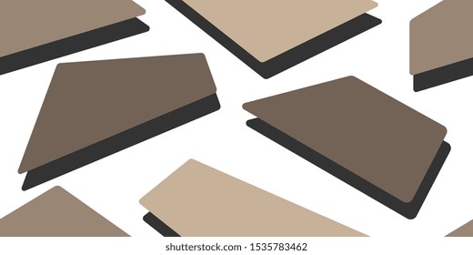 Abstract background. Vector illustration. Seamless vector texture. Seamless background. Scattered squares. Squares. Duplicate elements. Square shapes