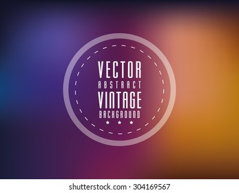 Abstract background. Vector illustration of soft colored abstract background. Vintage lights background.