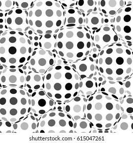 Abstract background. Vector illustration with sphere bubbles on white