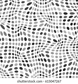Abstract background. Vector illustration with squeezed circles on white