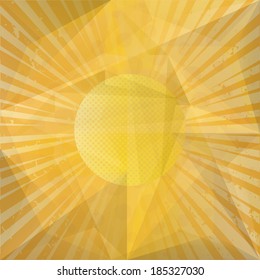 Abstract background. Vector illustration . Sun Sunburst Pattern. 