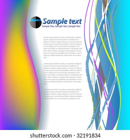 Abstract background vector illustration template