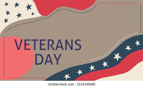 abstract background vector illustration for veterans theme