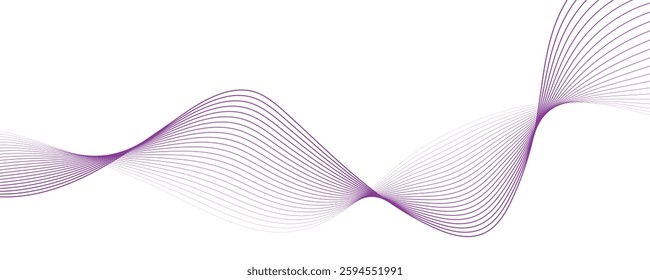 abstract background vector illustration of wavy lines