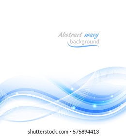 Abstract background. Vector illustration with wavy pattern and glitter.