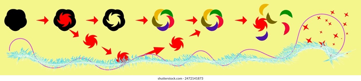 fondo abstracto, la Imagen de Vector cambia de forma