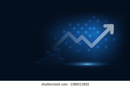 Abstract background vector image, technology, information In determining business and financial directions