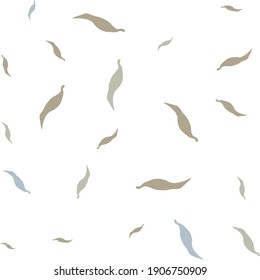 Abstract background from vector leaves and plants, spring theme, suitable for fabric