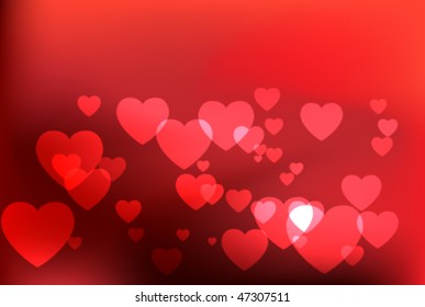 Abstract background. Vector love background