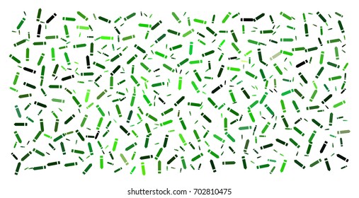 Abstract background vector made of pencils colored spring grass green tones
