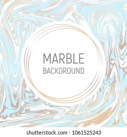 Abstract background, vector marble texture imitation. Marbleized pattern vector. Wedding invitation template with liquid suminagashi ebru ink background. Pastel marbling and gold texture effect.