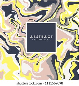 Abstract background, vector marble texture imitation. Marbleized pattern vector. Wedding invitation template, flayer, card. with liquid ink background. White yellow and black marble texture effect.