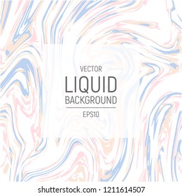 Abstract background, vector marble texture imitation. Marbleized pattern vector. Wedding invitation template with liquid suminagashi ebru ink background. Pastel marbling texture effect.