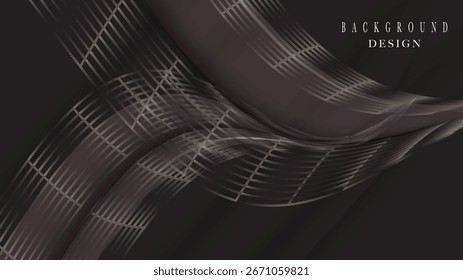 Textura de linhas monocromáticas de vetor de fundo abstrato