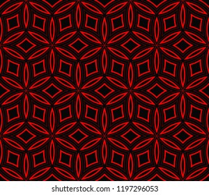 Abstract background. Vector monochrome seamless pattern. Abstract seamless geometries pattern. Design for decor, prints, textile, furniture, cloth, digital