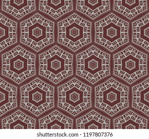 Abstract background. Vector monochrome seamless pattern. Abstract seamless geometries pattern. Design for decor, prints, textile, furniture, cloth, digital