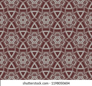 Abstract background. Vector monochrome seamless pattern. Abstract seamless geometries pattern. Design for decor, prints, textile, furniture, cloth, digital