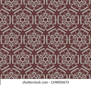 Abstract background. Vector monochrome seamless pattern. Abstract seamless geometries pattern. Design for decor, prints, textile, furniture, cloth, digital