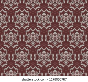 Abstract background. Vector monochrome seamless pattern. Abstract seamless geometries pattern. Design for decor, prints, textile, furniture, cloth, digital