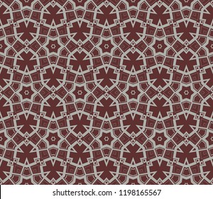 Abstract background. Vector monochrome seamless pattern. Abstract seamless geometries pattern. Design for decor, prints, textile, furniture, cloth, digital