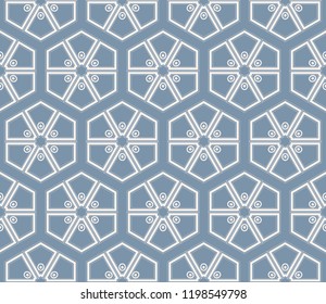 Abstract background. Vector monochrome seamless pattern. Abstract seamless geometries pattern. Design for decor, prints, textile, furniture, cloth, digital