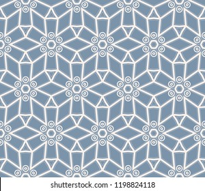 Abstract background. Vector monochrome seamless pattern. Abstract seamless geometries pattern. Design for decor, prints, textile, furniture, cloth, digital