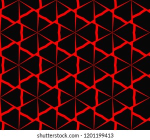 Abstract background. Vector monochrome seamless pattern. Abstract seamless geometries pattern. Design for decor, prints, textile, furniture, cloth, digital