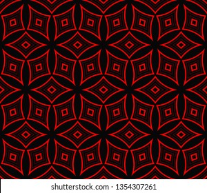 Abstract background. Vector monochrome seamless pattern. Abstract seamless geometries pattern. Design for decor, prints, textile, furniture, cloth, digital