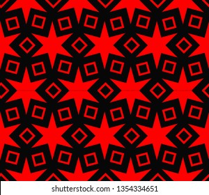 Abstract background. Vector monochrome seamless pattern. Abstract seamless geometries pattern. Design for decor, prints, textile, furniture, cloth, digital