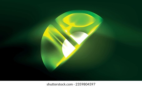 Abstract background vector neon glowing geometric elements. Hi-tech design for wallpaper, banner, background, landing page, wall art, invitation, prints, posters