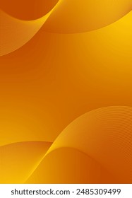 Abstract background vector orange with dynamic waves for wedding design. Futuristic backdrop with network wavy lines. Premium template with stripes and gradient mesh for banner or poster.