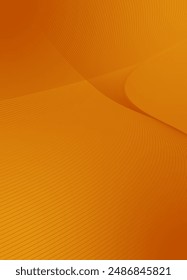 Abstract background vector orange with dynamic waves for wedding design. Futuristic backdrop with network wavy lines. Premium template with stripes and gradient mesh for banner or poster.