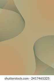 Abstrakter Hintergrund, Vektororange, grün mit dynamischen Wellen für Unternehmen. Futuristische Technologie-Hintergrund mit Netzwerk-Wavy-Linien. Premium-Vorlage mit Streifen, Farbverlauf-Masche für Banner, Poster.