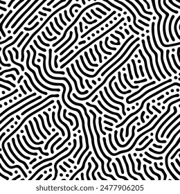Abstract background of vector organic irregular lines maze pattern