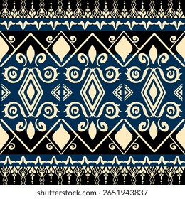 Abstract background vector pattern, hand drawn fabric, ethnic background, decoration, pattern, carpet, blue, cream clothing, jewelry, textile, gift wrapping paper, packaging, etc