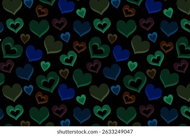 Abstract background vector pattern with love pattern at night. Design suitable for wallpaper, decoration, background, paper fabric, etc.