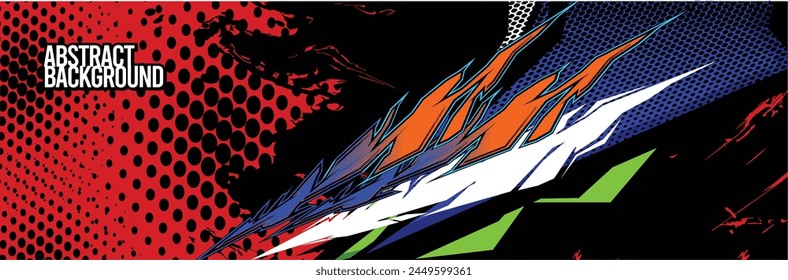 Abstract Background. Vector Racing for Car Wrap Design: Background Kit for Vehicle Wraps, Race Cars, Rally, Adventure, and Livery