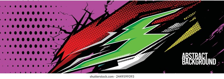 Abstrakter Hintergrund. Vektorgrafik Racing for Car Wrap Design: Hintergrundset für Fahrzeugverpackungen, Rennwagen, Rallye, Abenteuer und Lackierung