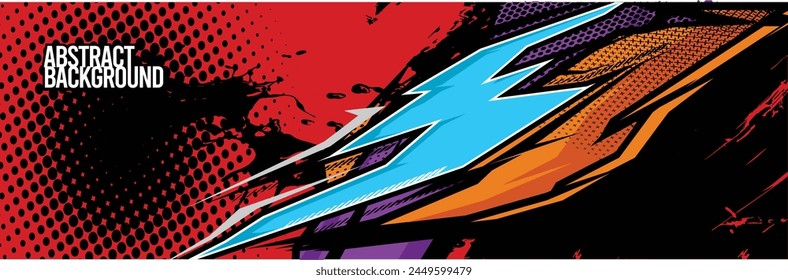 Abstract Background. Vector Racing for Car Wrap Design: Background Kit for Vehicle Wraps, Race Cars, Rally, Adventure, and Livery