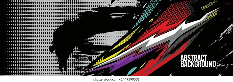 Abstract Background. Vector Racing for Car Wrap Design: Background Kit for Vehicle Wraps, Race Cars, Rally, Adventure, and Livery