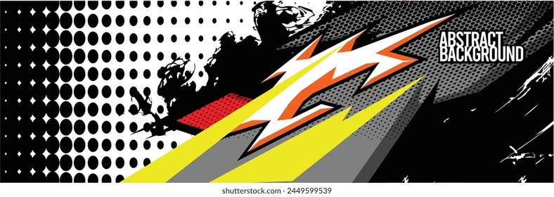 Abstrakter Hintergrund. Vektorgrafik Racing for Car Wrap Design: Hintergrundset für Fahrzeugverpackungen, Rennwagen, Rallye, Abenteuer und Lackierung